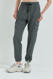 Cielcoco CLWP9154 D Ring Cargo Jogger Pants _ KHAKI GRAY_  Made in Korea